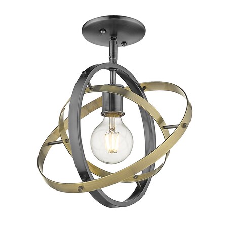 Golden Atom Semi-Flush 7936-1SF BS-AB-AB
